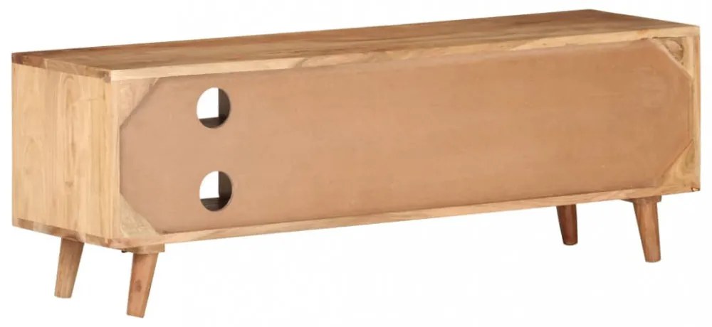 tömör akácfa TV-szekrény 115 x 30 x 39 cm