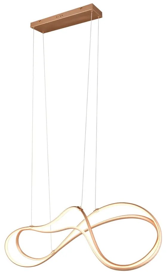 Aranyszínű LED függőlámpa fém búrával Nala – Trio Select