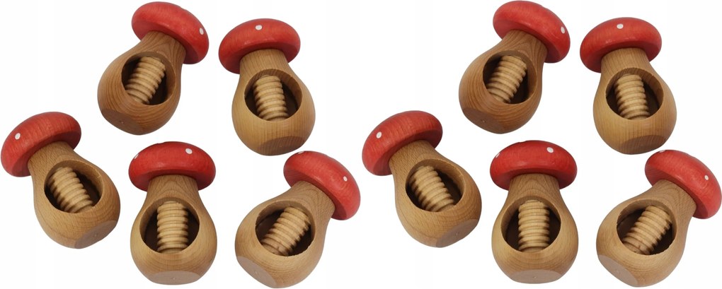 Diótörő szett Gomba légy piros kis pöttyök 10 db
