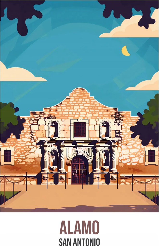 Poszter 20x30cm Alamo