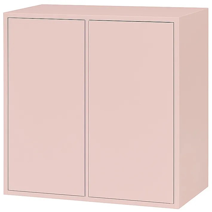 Boxie 2 ajtós fali szekrény 80x80x37 cm pink