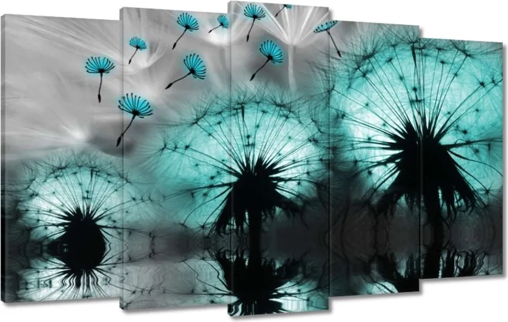 Vászonkép 100x60 Kék pitypangok