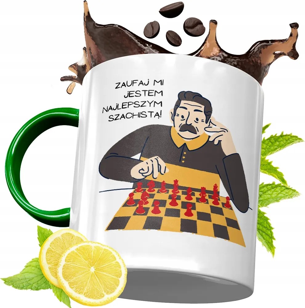 Zöld Bögre Sakkozónak Születésnapi Ajándék fényképes nyomtatással