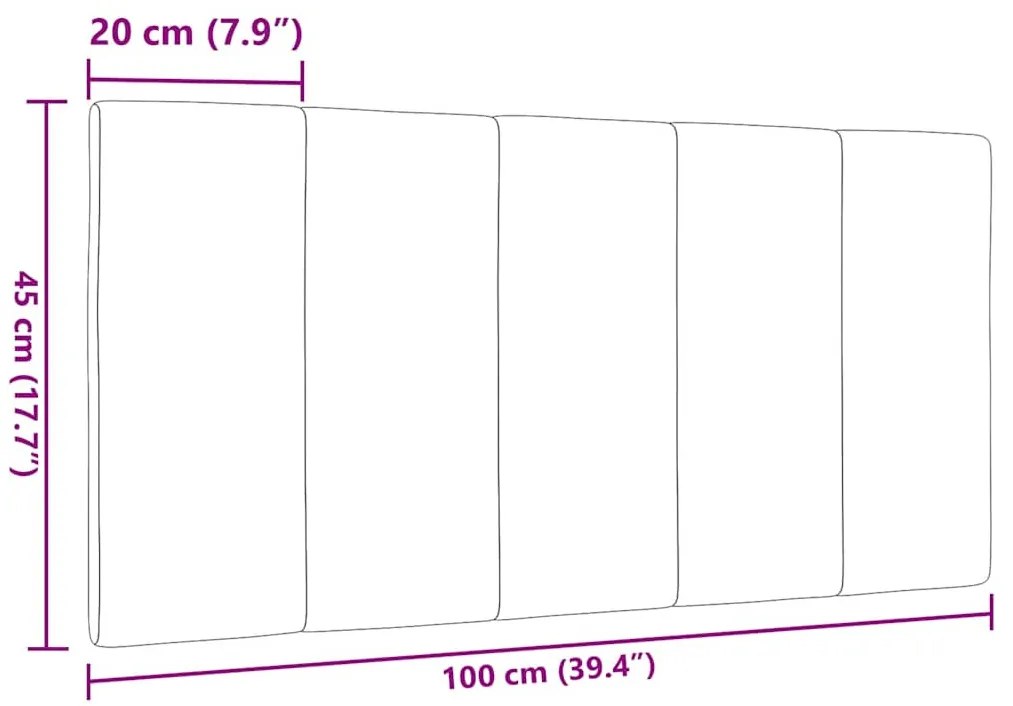 világosszürke szövet fejtámla párna 100 cm