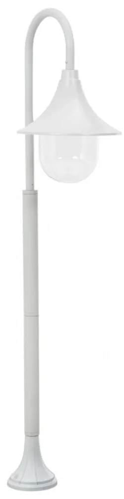 fehér alumínium kerti állólámpa, E27, 120 cm