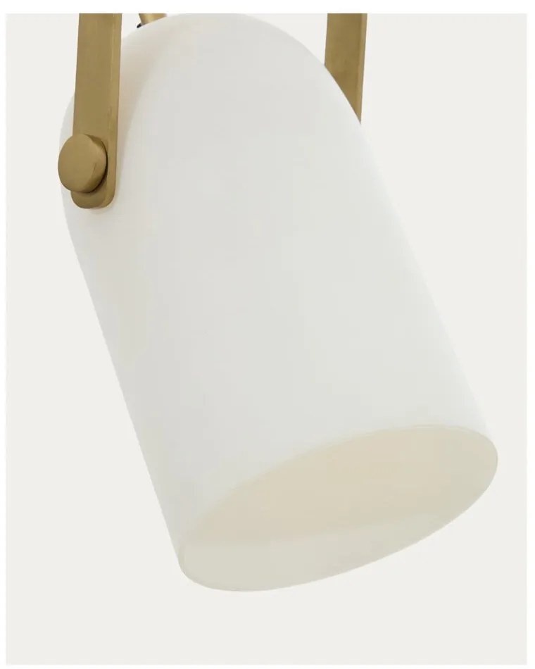 Fehér függőlámpa üveg búrával ø 14 cm Reisy – Kave Home