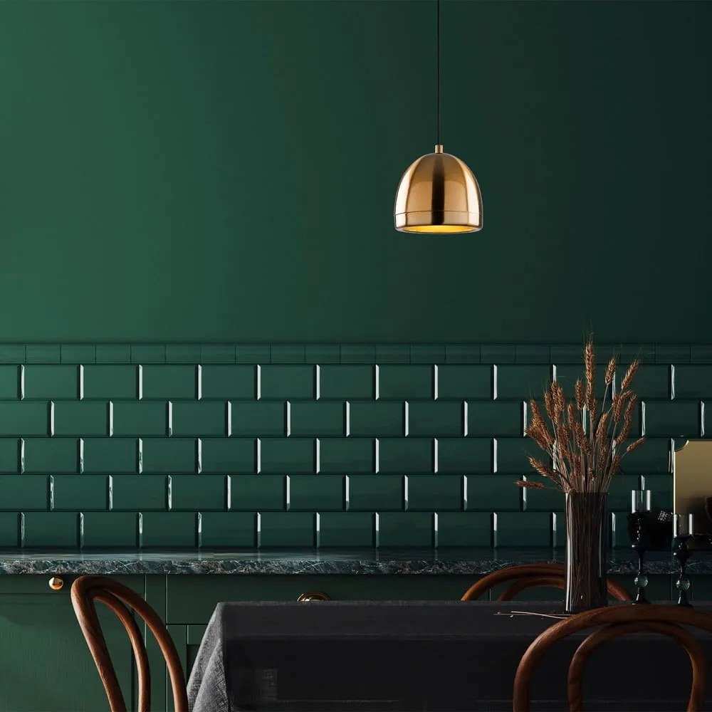 Bronzszínű függőlámpa fém búrával ø 17 cm Mugo – Opviq lights