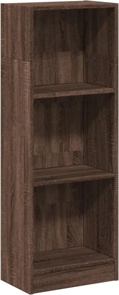 vidaXL barna tölgy színű szerelt fa könyvszekrény 40 x 24 x 109 cm