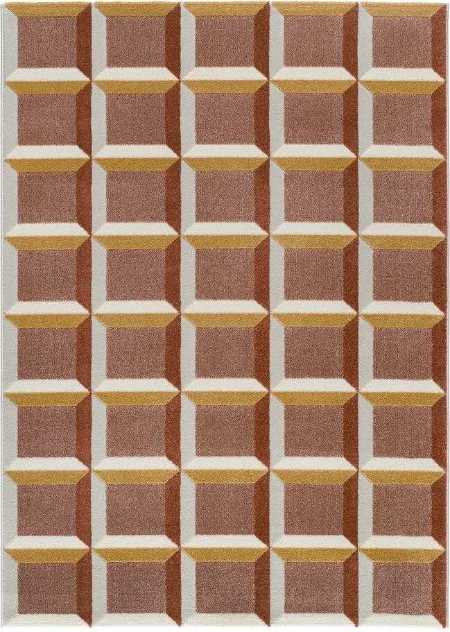 Terrakotta színű szőnyeg 80x150 cm Amara – Universal