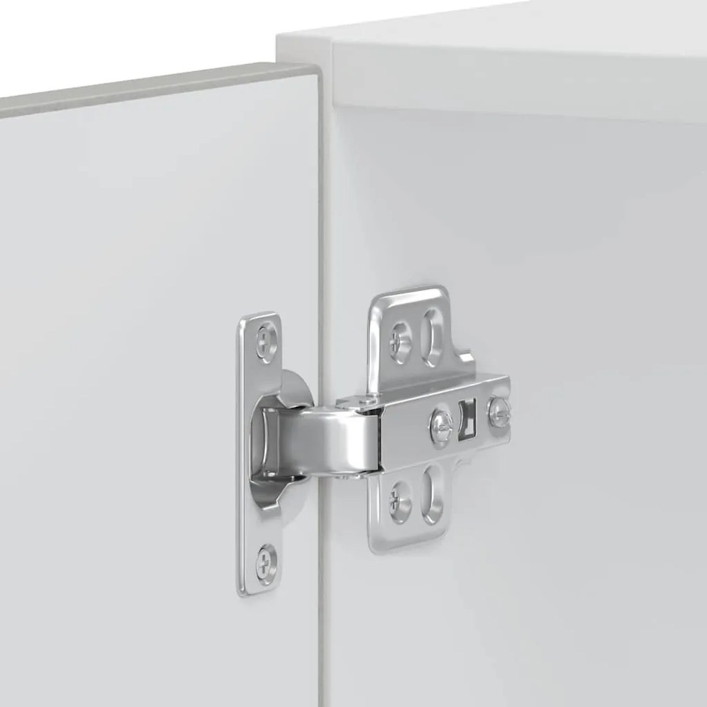 vidaXL Kalmar 2 db betonszürke szerelt fa sütőszekrények