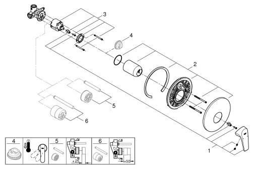 GROHE 29116000 - Zuhanycsaptelep START FLOW fényes króm