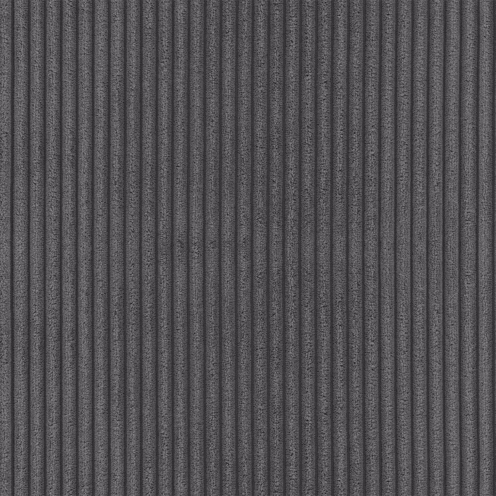 Sötétszürke kordbársony sarokkanapé (jobb oldali-heverő résszel) Merid – Ropez