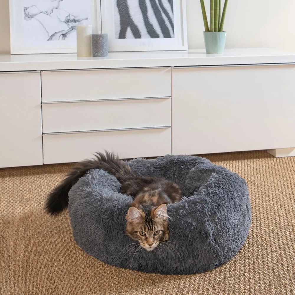 Sötétszürke fekhely kutyáknak ø 55 cm – Love Story