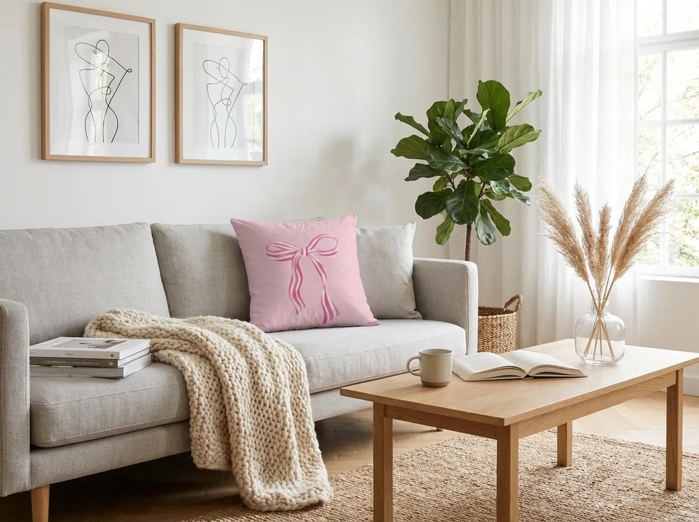 Párnahuzat PINKARA 45x45 cm, rózsaszín