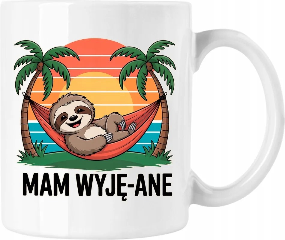 Bögre lajhár lusta mém vicc 1 Fehér 330ml