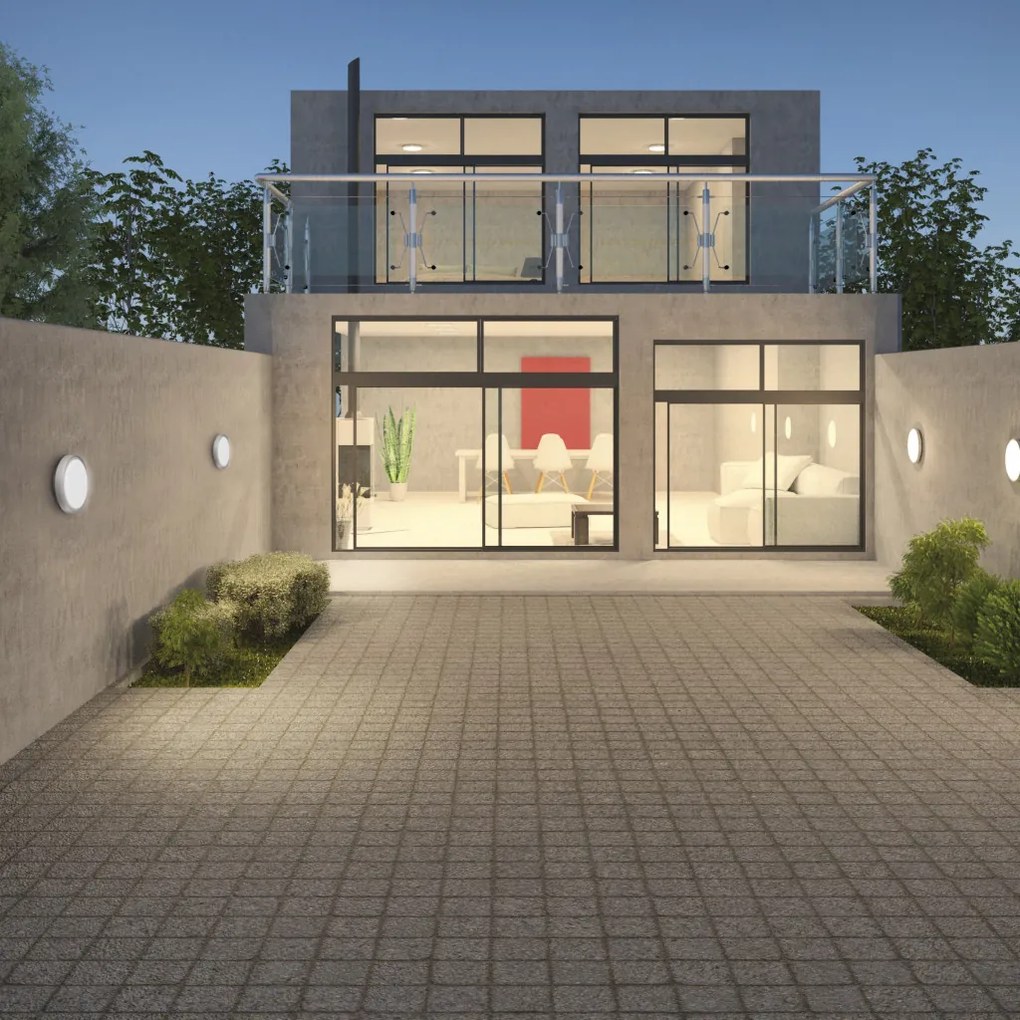 NOVOLUX 521A-L0213B-03 ALEIS Modern Kültéri Mennyezeti Lámpa Fehér, Szürke LED IP65