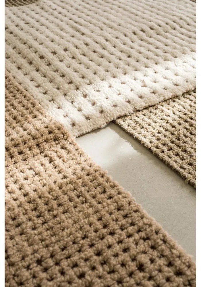 Elefántcsont színű mosható-kézi szövésű gyapjú szőnyeg 80x140 cm Unexpected Wool – Lorena Canals