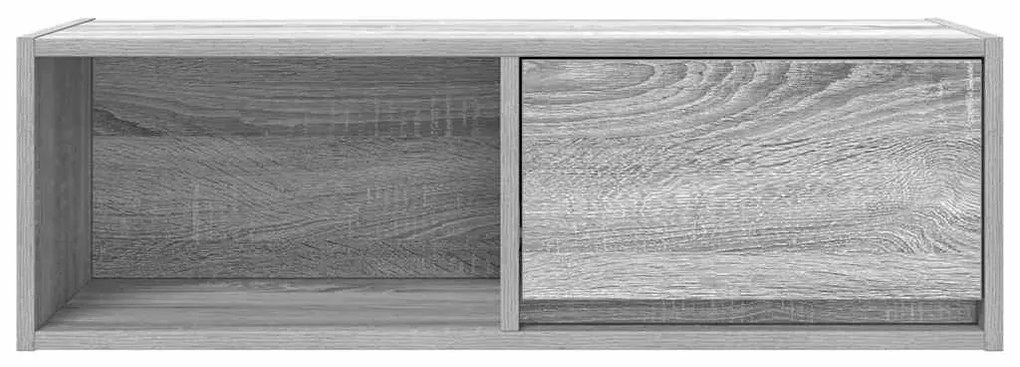 szürke sonoma színű szerelt fa TV-szekrény 80x31x25,5 cm