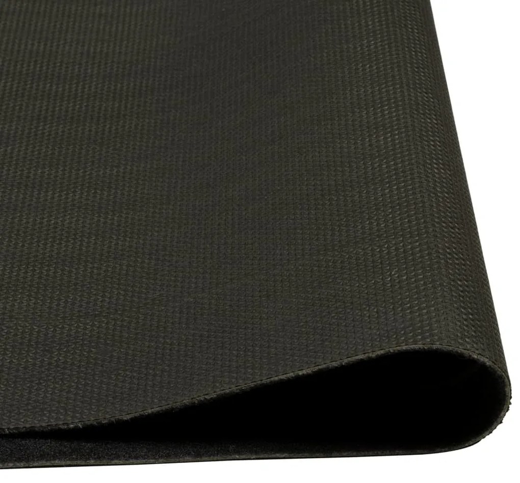 fekete mosható csészemintás bársony konyhaszőnyeg 45x150 cm