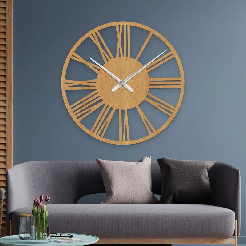 Elegáns nagyméretű római falióra, 80 cm | RONI
