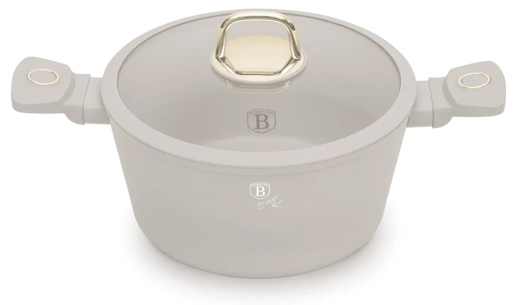 BerlingerHaus titánbevonatú serpenyő fedéllel Sahara 24 cm, 24 cm