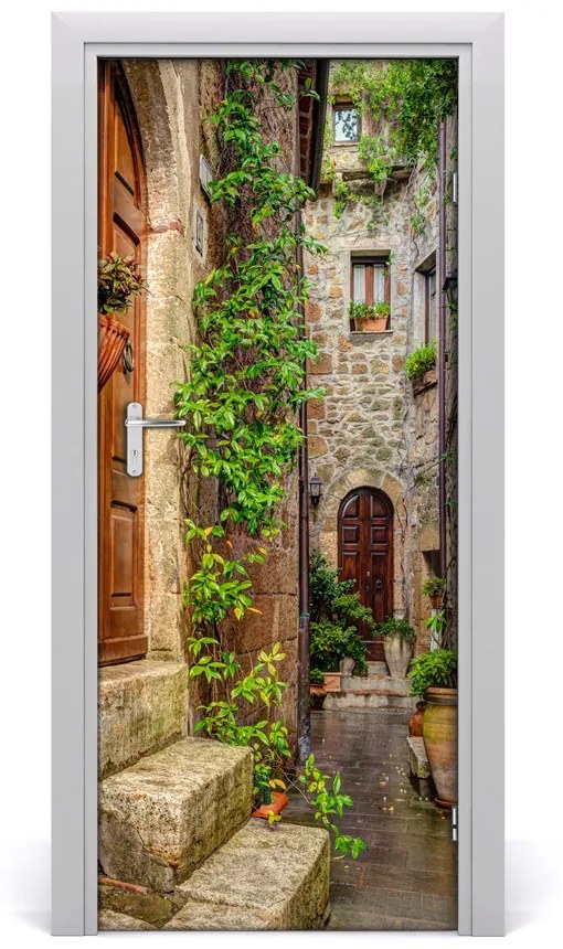 Ajtóposzter öntapadós olasz utcákon 95x205 cm