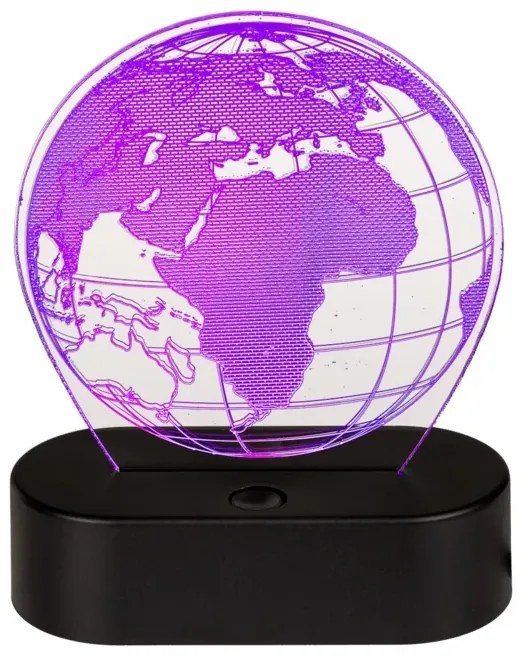 3D földgömb lámpa
