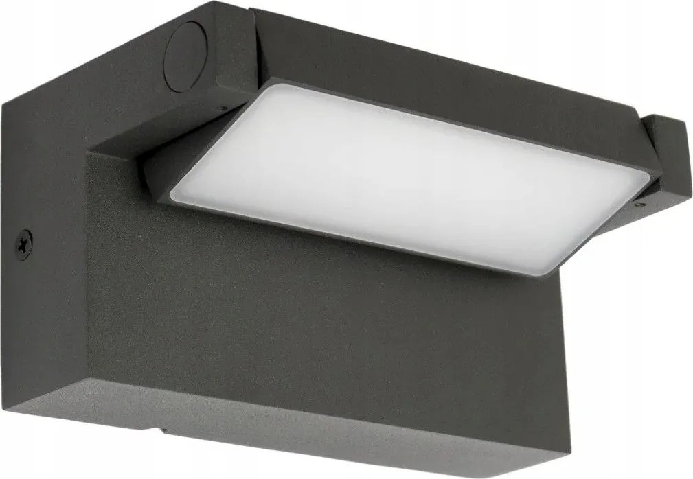 Kültéri fali lámpa Led mozgatható 15 cm sötétszürke 4000K IP54 Su-ma