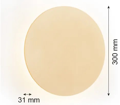 Argon 8352 - LED Fali lámpa OREGON PLUS LED/6W/230V 3000K 30 cm arany