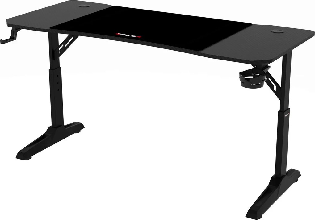 NERO állítható gamer asztal 120 × 60 cm