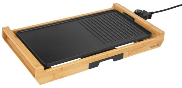Sencor - Asztali elektromos grill 1800W/230V bambusz