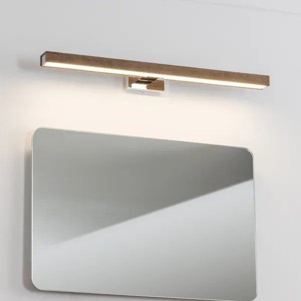 Brilagi-LED Fürdőszobai tükörmegvilágítás WOODY MIRROR LED/12W/230V IP44 tölgy/króm