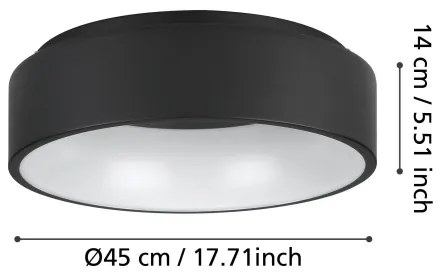Eglo 390049 - LED Dimmelhető mennyezeti lámpa MARGHERA LED/25,5W/230V 3000K