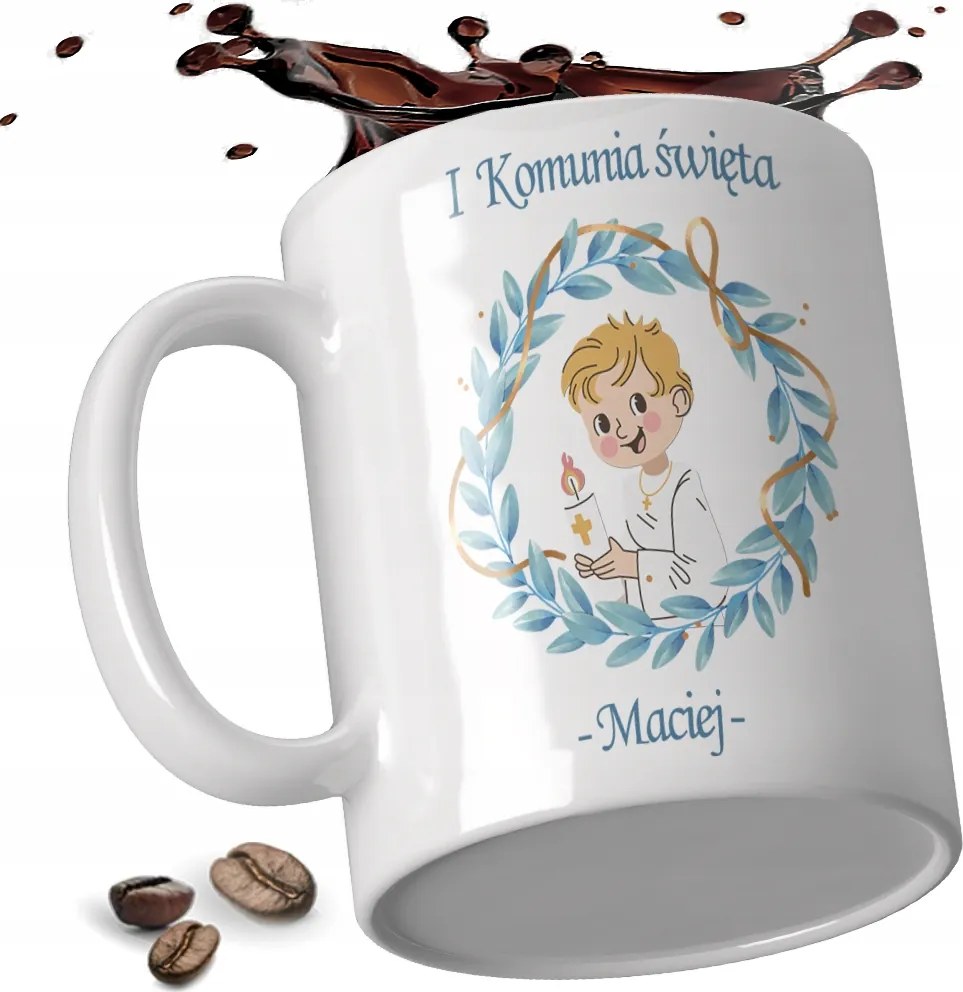 Bögre És Szentáldozás Saját Név Ajándék az elsőáldozás alkalmából 2024