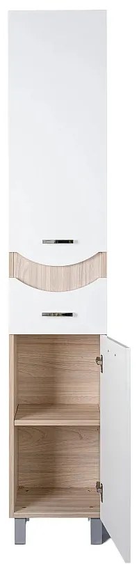 TMP ZX - SONOMA- fürdőszobai ÁLLÓSZEKRÉNY polcos - JOBBOS - 190 x 35 cm