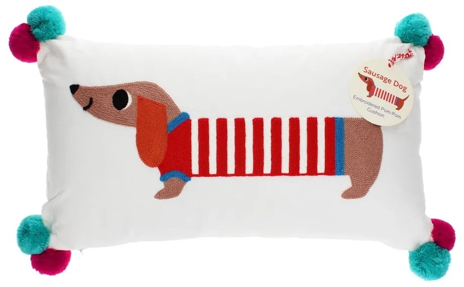 Pamutkeverék gyerek párna 50x33 cm Sausage Dog – Rex London