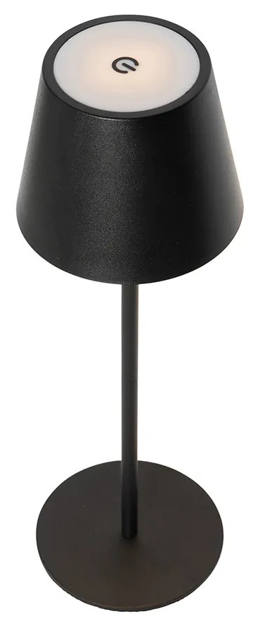 2 db asztali lámpa készlet fekete, dimmerrel és újratölthető - Murdock