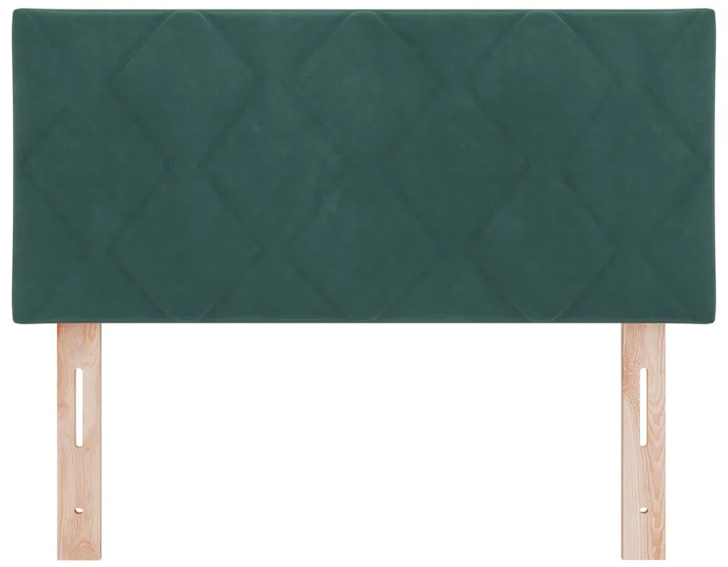 LED Fejtámla LED -es lámpákkal Sötétzöld 100 cm Bársony