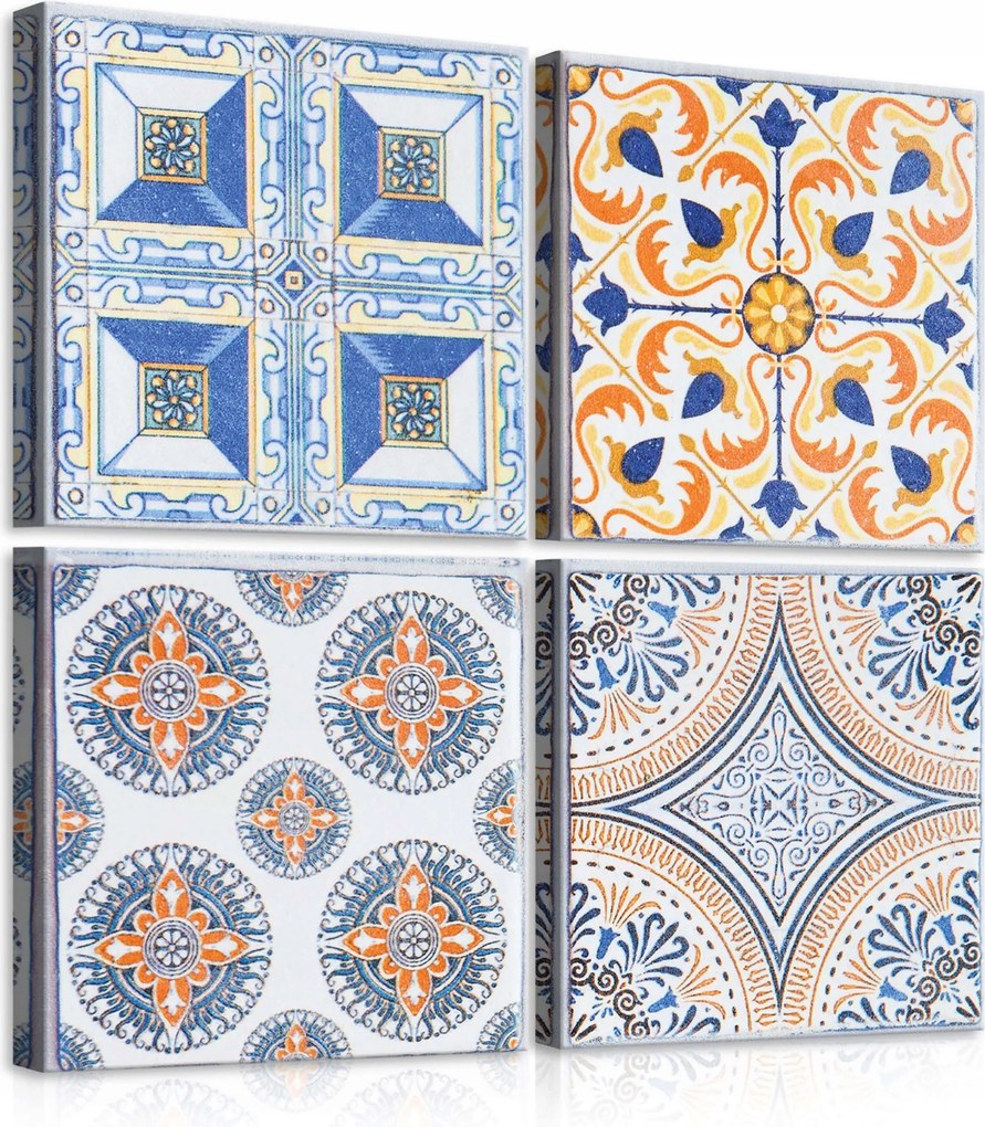 Vászonkép 50x50 Marokkói minták mediterrán stílus etnikai motívumok