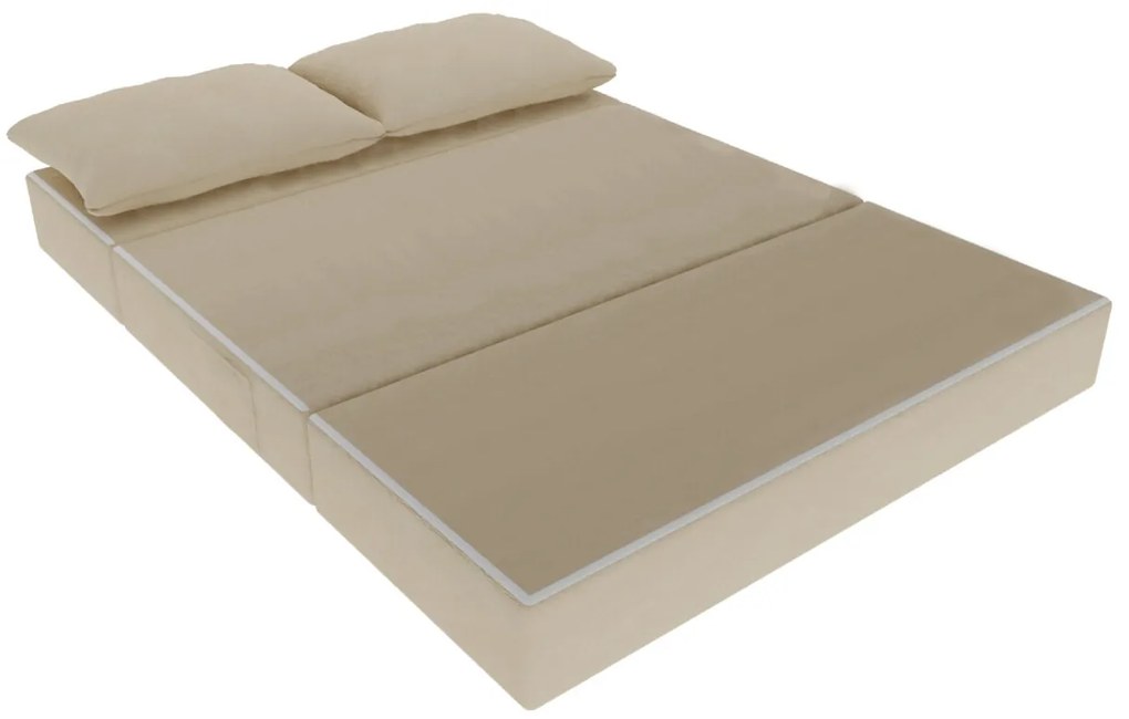 Urban Living Kihúzhatós kanapé, 136x80x40 cm, bézs