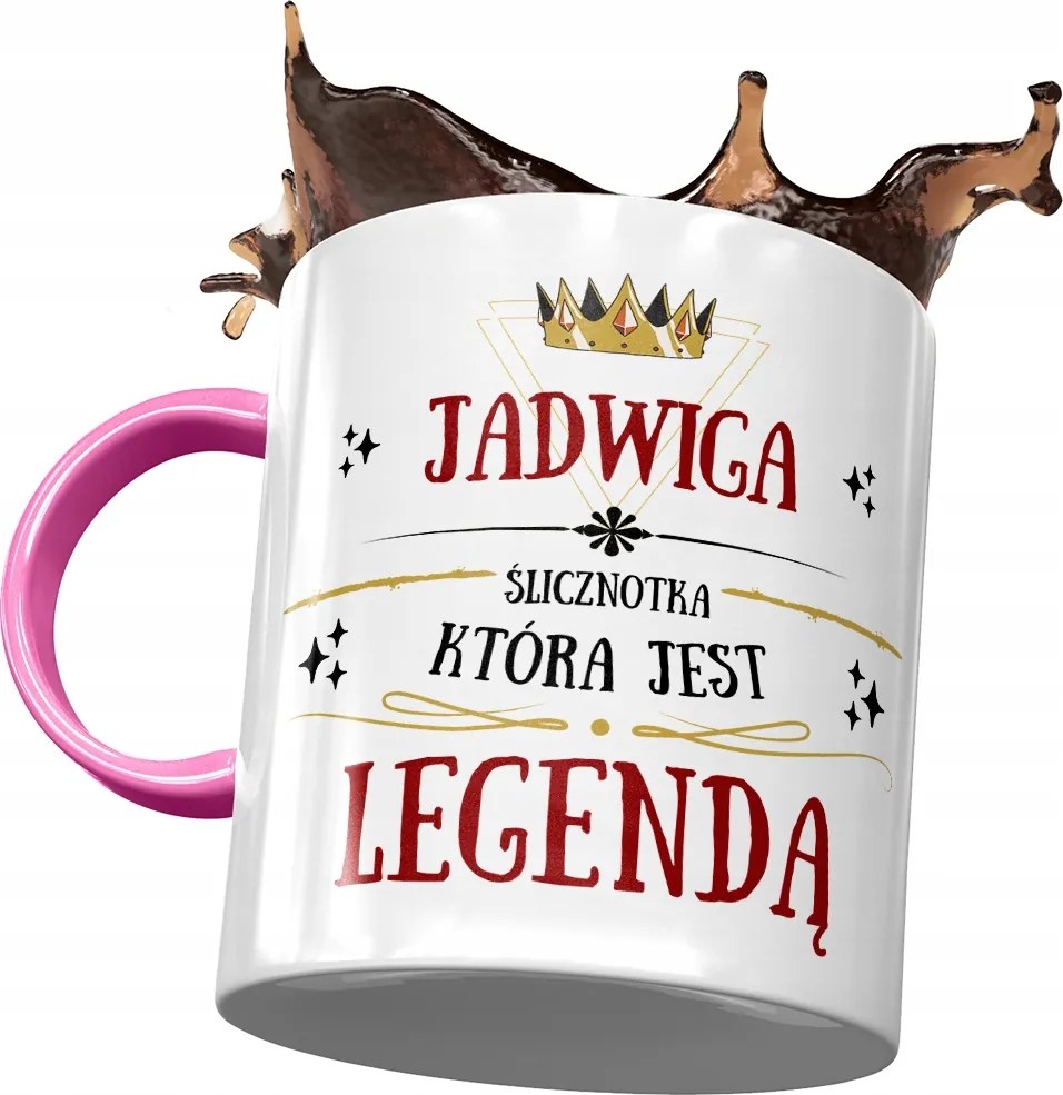 Rózsaszín Bögre Hedvig Feleség Barátnőjének Ajándék Nyomtatott Fotóval