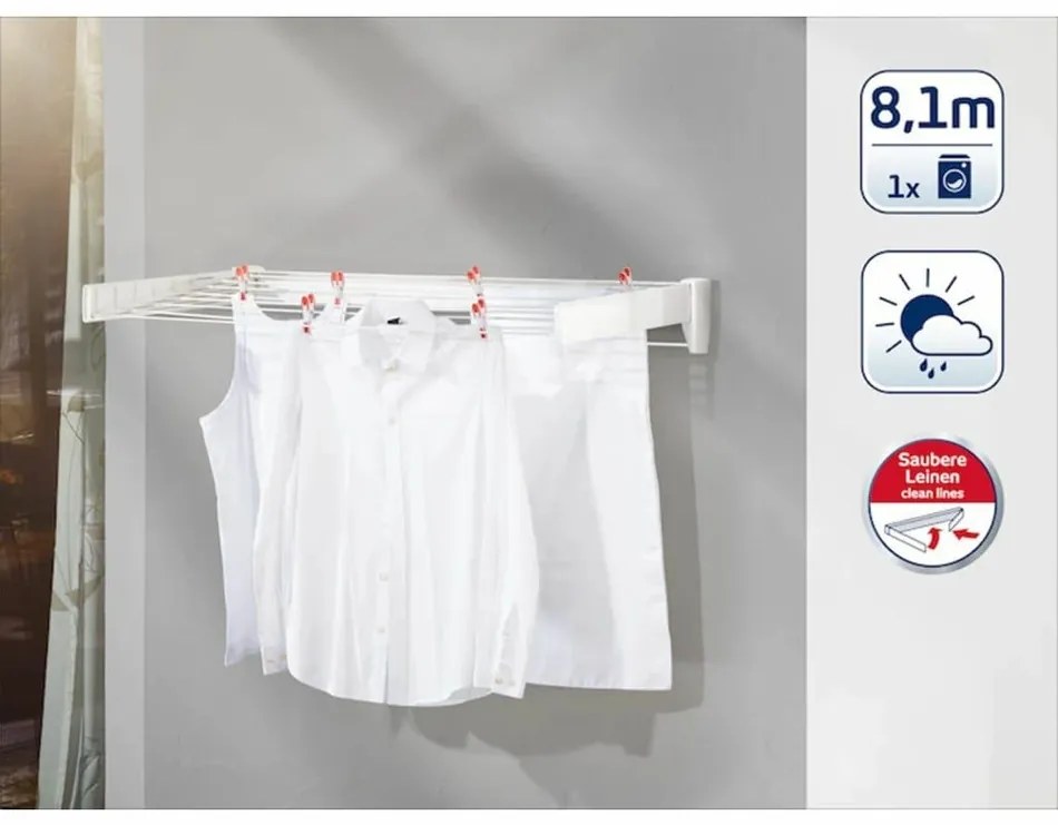 Leifheit TELEGANT Plus 100 ruhaszárító, fehér 83100
