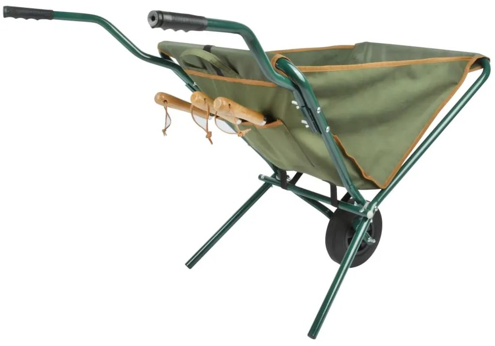 Esschert Design GT138 zöld összecsukható talicska