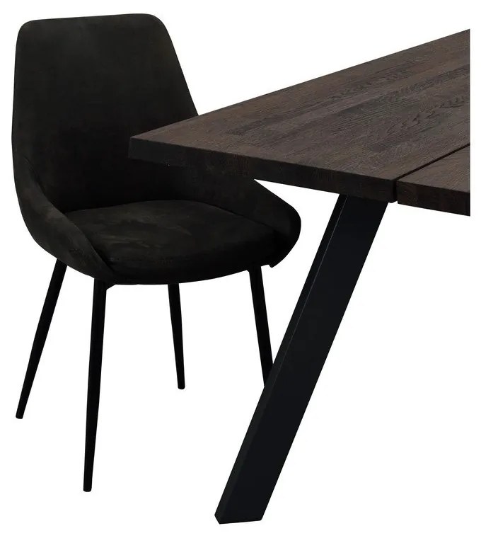 Sötétszürke étkezőszék szett 2 db-os Sierra – Rowico