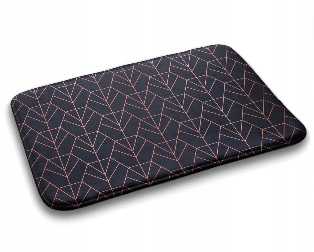 Gumírozott fürdőszobaszőnyeg Absztrakt 75x45