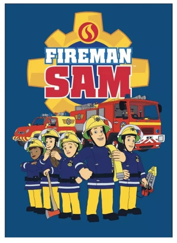 Sam a tűzoltó Team polár takaró 100x140cm