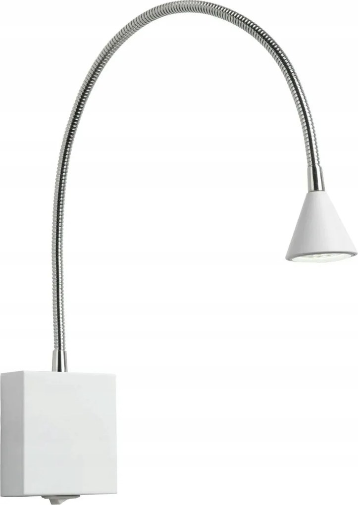 Lucide Buddy Led fali lámpa 3W 4000K fehér-króm 300lm