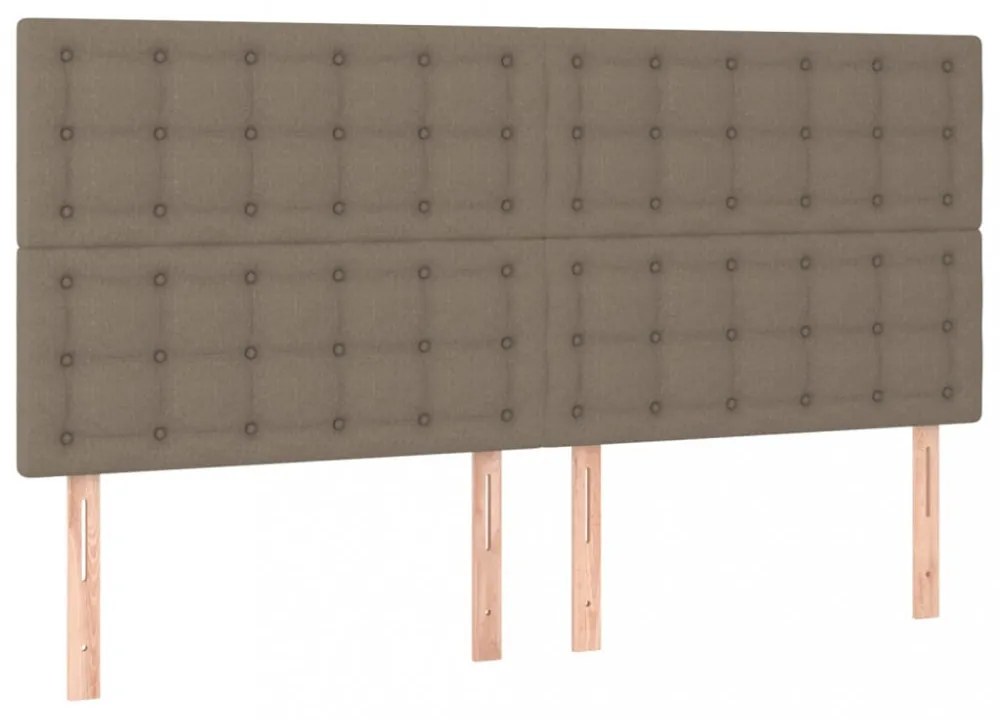 4 db tópszínű szövet fejtámla 100x5x78/88 cm