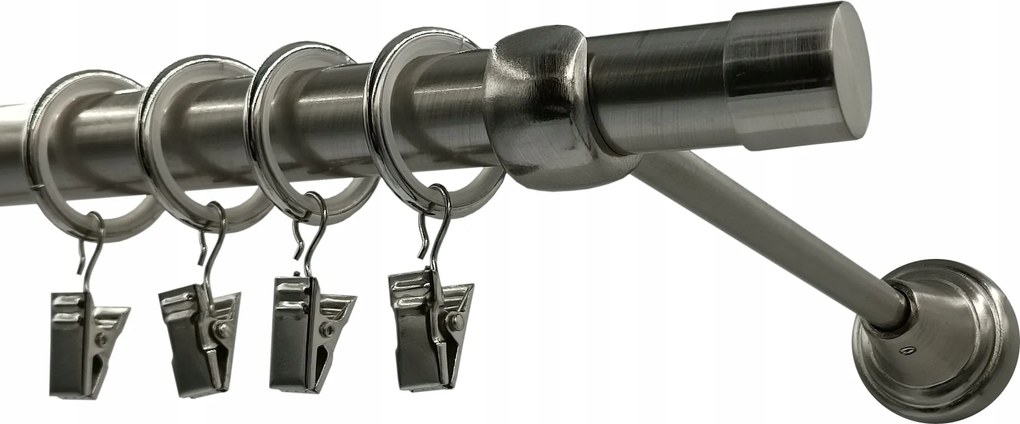 Fém Függönykarnis 19mm MIX Nikkel Végek 320cm galvanizált