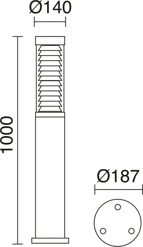 NOVOLUX 388B-L3120B-04 MAXIMA Modern Kültéri Állólámpa Antracit, Átlátszó LED IP55